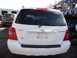 2003 Toyota Highlander White 3.0L AT 2WD #Z22078
